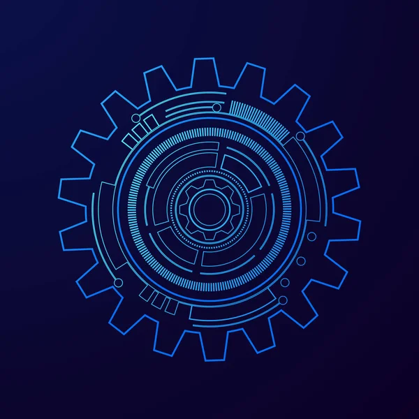 dijital teknoloji ve mühendislik, dijital telekomünikasyon konsepti, yüksek teknoloji, fütüristik teknoloji arka planı, vektör illüstrasyonu.