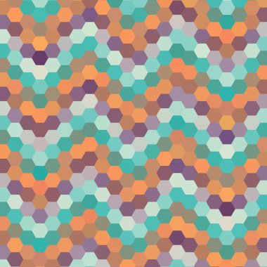 Renkli altıgen arka plan. Geometrik tasarım. Sunum planı. çokgen biçimi