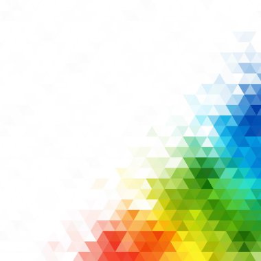 renkli üçgen oluşan arka plan