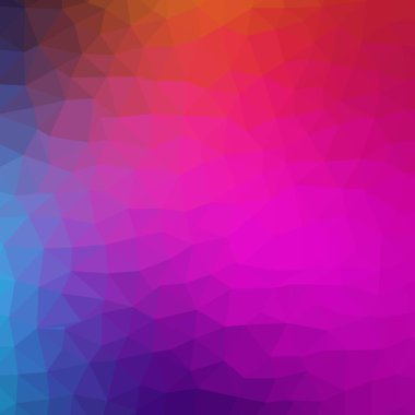 Üçgenlerden oluşan çokgen illüstrasyon. İşiniz için üçgen tasarım. Origami tarzında gradyan ile Geometrik arkaplan