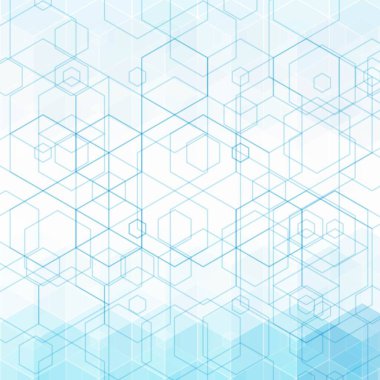 Altıgen arkaplan. Pankart ve broşür için soyut şablon