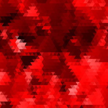 Kırmızı üçgen arka plan. Sunum için soyut şablon