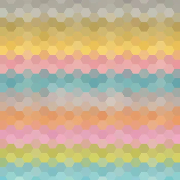 Fond Hexagonal Coloré Modèle Vectoriel Abstrait — Image vectorielle