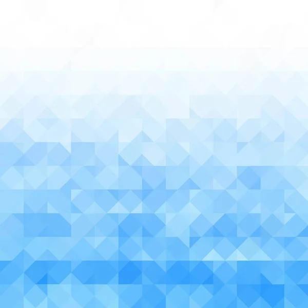Blaue Dreiecke Illustration Weißer Himmel Polygonaler Stil — Stockvektor