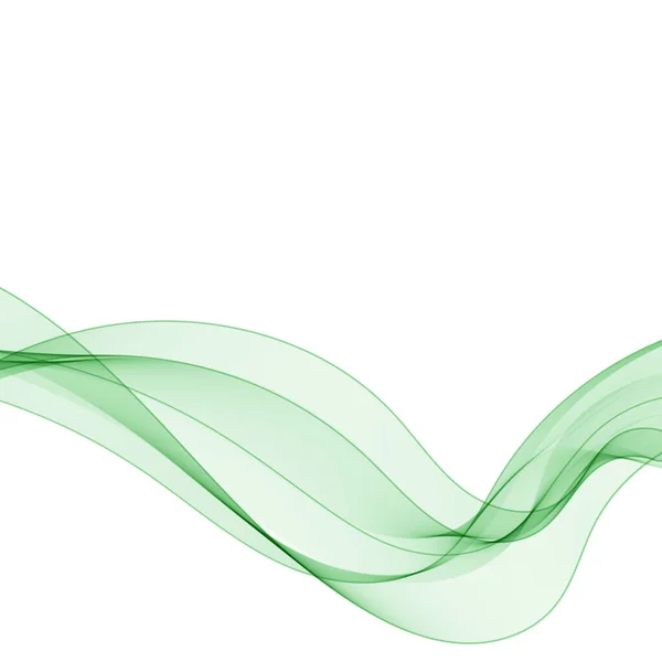 Αφηρημένο Πράσινο Κύμα Πρότυπο Διανύσματος — Διανυσματικό Αρχείο