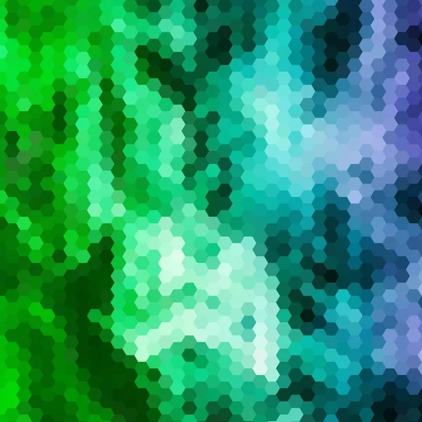 Zelené Modré Trojúhelníky Pozadí Polygonální Styl — Stockový vektor