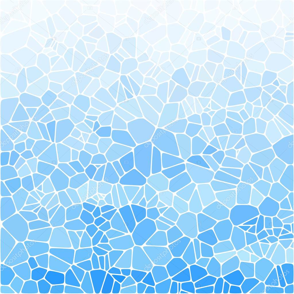 blue abstract background made of pebbles. presentation template for a construction company