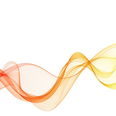 Soyut vektör dalgası. Yeşil, sarı ve mavi renkler. Sunum için yerleşim