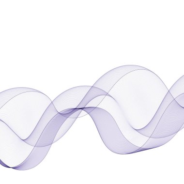 Soyut mavi dalga. Vektör grafikleri. Sunum şablonu