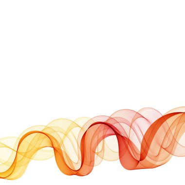 Soyut renk dalgası. beyaz arkaplanda izole