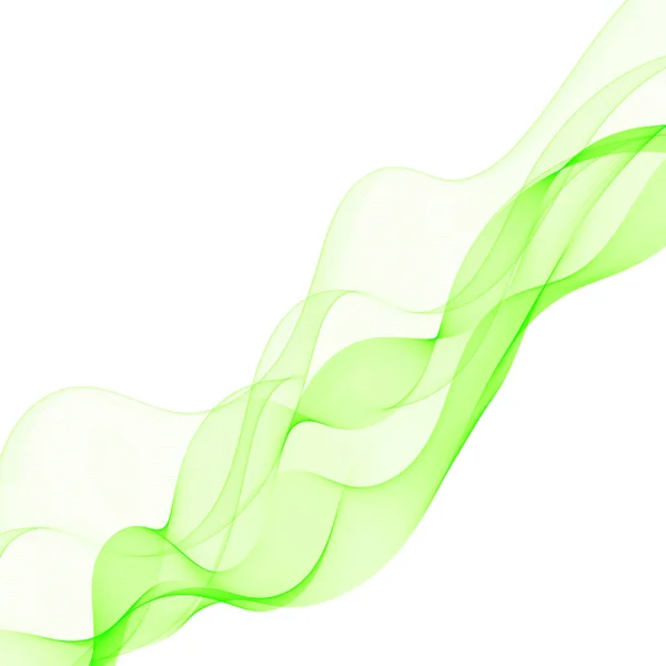 Πράσινο Αφηρημένο Κύμα Διανυσματική Εικόνα Πρότυπο Παρουσίασης — Διανυσματικό Αρχείο