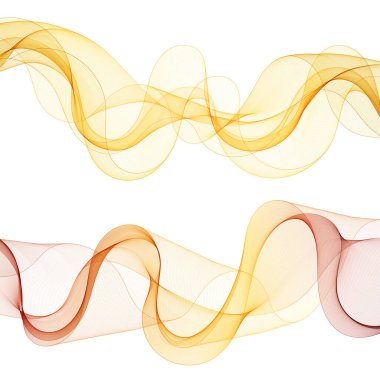 Bir dizi renkli dalga. Soyut grafikler