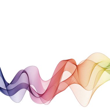 Renkli soyut dalga. Sunum için yerleşim