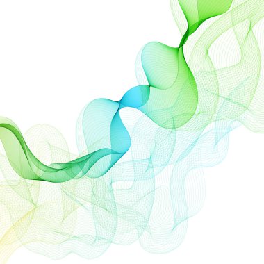 Soyut dalga deseni. Renkli dalga. Tasarım ögesi