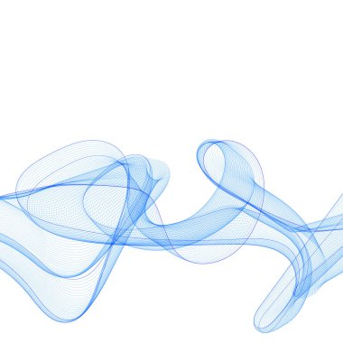 Mavi dalga. Modern tasarım ögesi