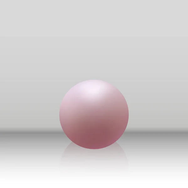 Pearl Realistic Ball Pearls Decor Element Beauty Fashion — Stockvektor