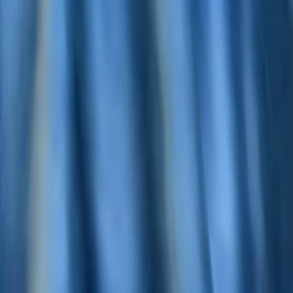 Modrá Saténová Hedvábná Látková Textilní Rouška Vlnitými Záhyby Pozadí Měkkými — Stockový vektor