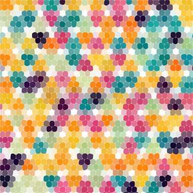 Renkli peebles. Geometrik tasarım çokgen biçimi