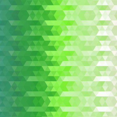 Açık yeşil üçgen arka plan. soyut vektör illüstrasyonu.