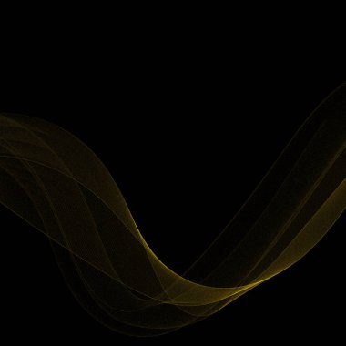 Hafif efekt altın girdap. Siyah bir arka planda bir girdap kıvılcımının sihirli etkisi.