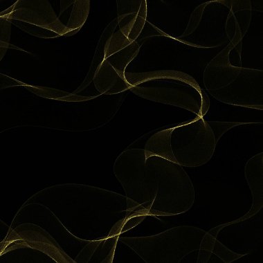 Parıltılı parçacıkların olduğu soyut altın dalga. Tasarım elemanı. 10 saniye.