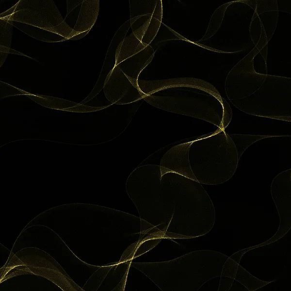 Abstract Golden Wave Glitter Particles Design Element Eps — ストックベクタ