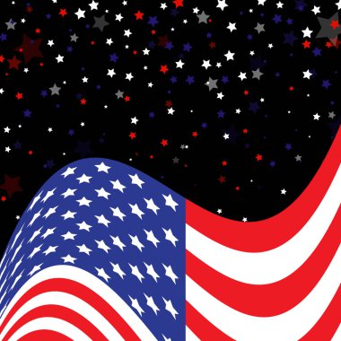 Soyut şenlik arka planı. 4 Haziran Amerika 'nın Bağımsızlık Günü. ABD bayrağı.