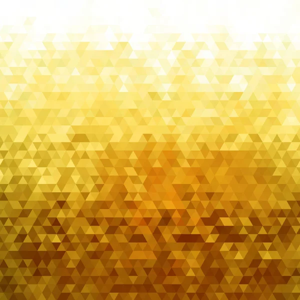 Abstrakter Vektorhintergrund Goldene Dreiecke Hintergrund Für Die Präsentation — Stockvektor