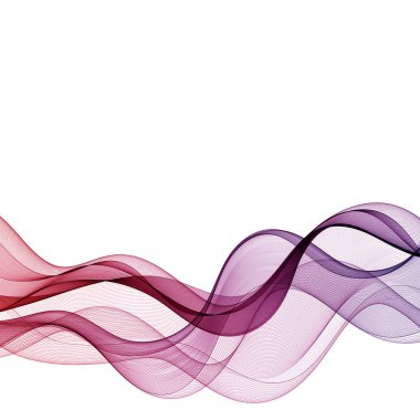 Soyut vektör renkli arkaplan. Tasarım elementi renkli bir dalga. Reklam için şablon, bilgisayar arkaplanı