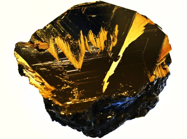 Der Stein Ist Schwarz Und Gold — Stockfoto