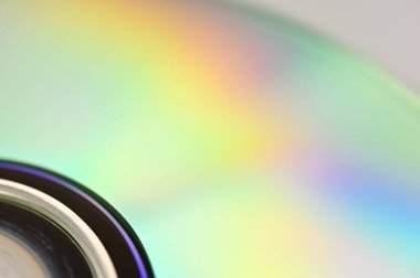 Part of compact disc shining in gradation