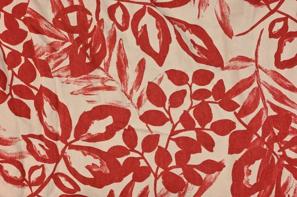 Plants are drawn on the fabric of Aloha