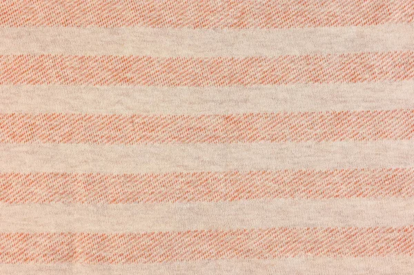 Fabric Orange Ivory Horizontal Stripes — Zdjęcie stockowe