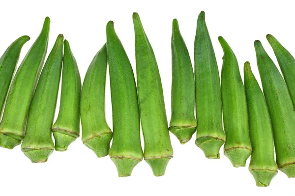 Okra Arrangiato Ricco Vitamine — Foto Stock