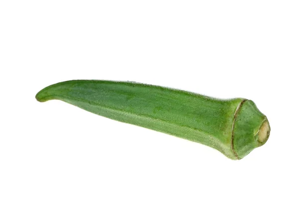 Okra Съедобный Фрукт Зеленый Желтый Овощ — стоковое фото