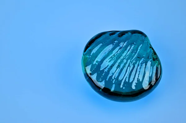 Una Piedra Cristal Forma Concha — Foto de Stock