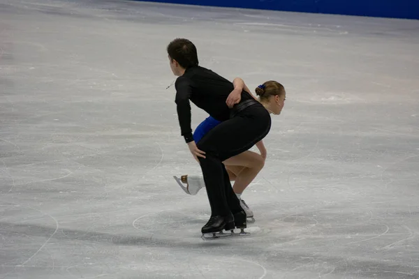 European Figure Skating Championships Dancing Couples — Stock Photo, Image