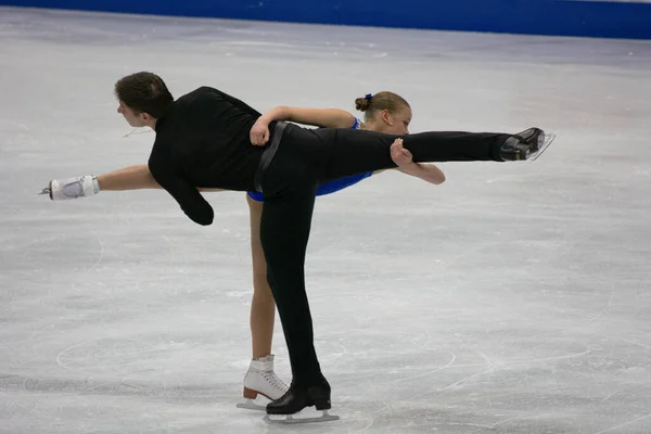 Avrupa Artistik Patinaj Şampiyonası Dans Eden Çiftler — Stok fotoğraf