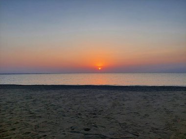 Marsa Alam bölgesinde, Kızıldeniz 'de gün doğumu - Iberotel Costa Mares.