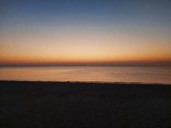 Nascer Sol Sobre Costa Mar Vermelho Egito Marsa Alam Area — Fotografia de Stock