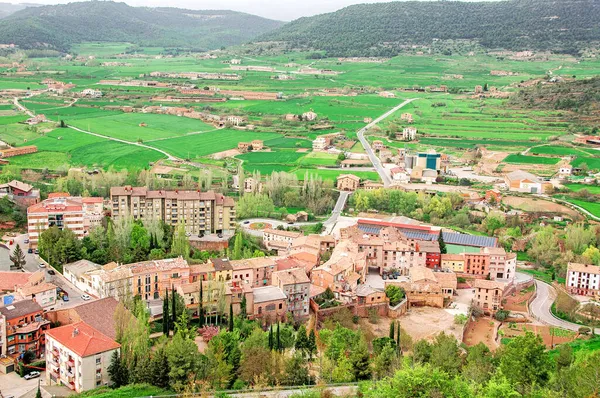 空中庭園と田園風景 スペインのカルドーナ — ストック写真
