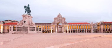 Panaoramik Manzara Ticaret Meydanı, Lizbon . 