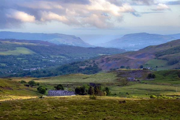 Swansea Valley Visto Partir Área Pedreira Redundante Calcário Chamado Penwyllt — Fotografia de Stock