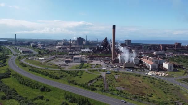 Editorial Port Talbot Reino Unido Mayo 2022 Port Talbot Steel — Vídeos de Stock