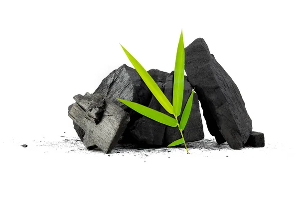 Φυσικό Ξυλάνθρακα Μπαμπού Σκόνη Άνθρακα Έχει Φαρμακευτικές Ιδιότητες Παραδοσιακό Κάρβουνο — Φωτογραφία Αρχείου