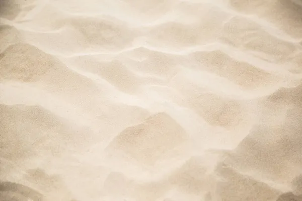 Jemný Plážový Písek Létěpozadí Kopírovacím Prostorem Viditelnou Pískovou Texturou — Stock fotografie