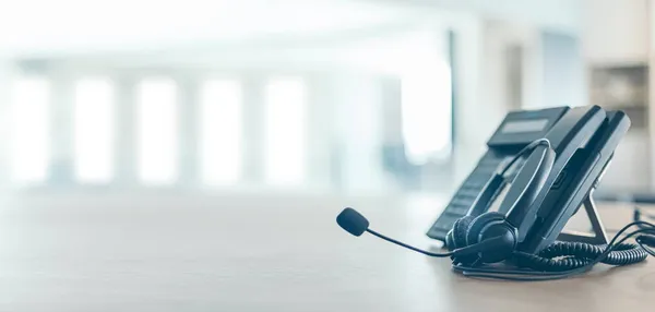 Suporte Comunicação Call Center Serviço Cliente Help Desk Call Center — Fotografia de Stock