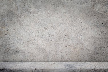 Beton zemin boş gri beton duvar arkaplanı.