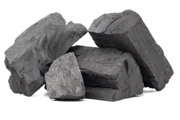 Natural Wood Charcoal Bamboo Charcoal Powder Has Medicinal Properties Traditional — Stock Photo, Image
