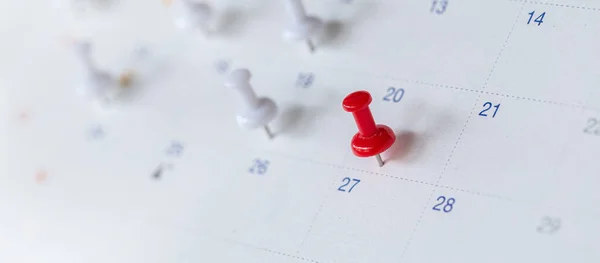 Close Calendar Planner Organizer Plan Reminder Daily Appointment Meeting Agenda — Stock Photo, Image